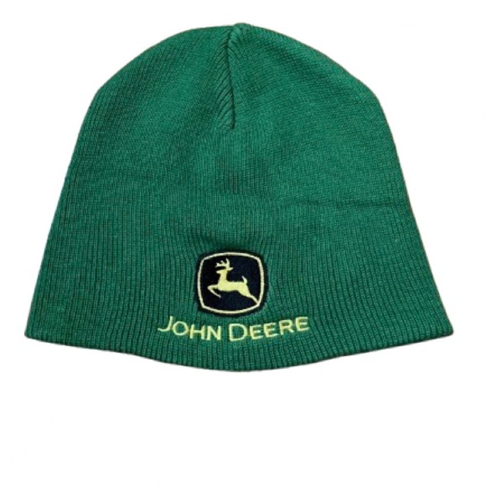 John Deere Green Knit Beanie Hat Size One Size